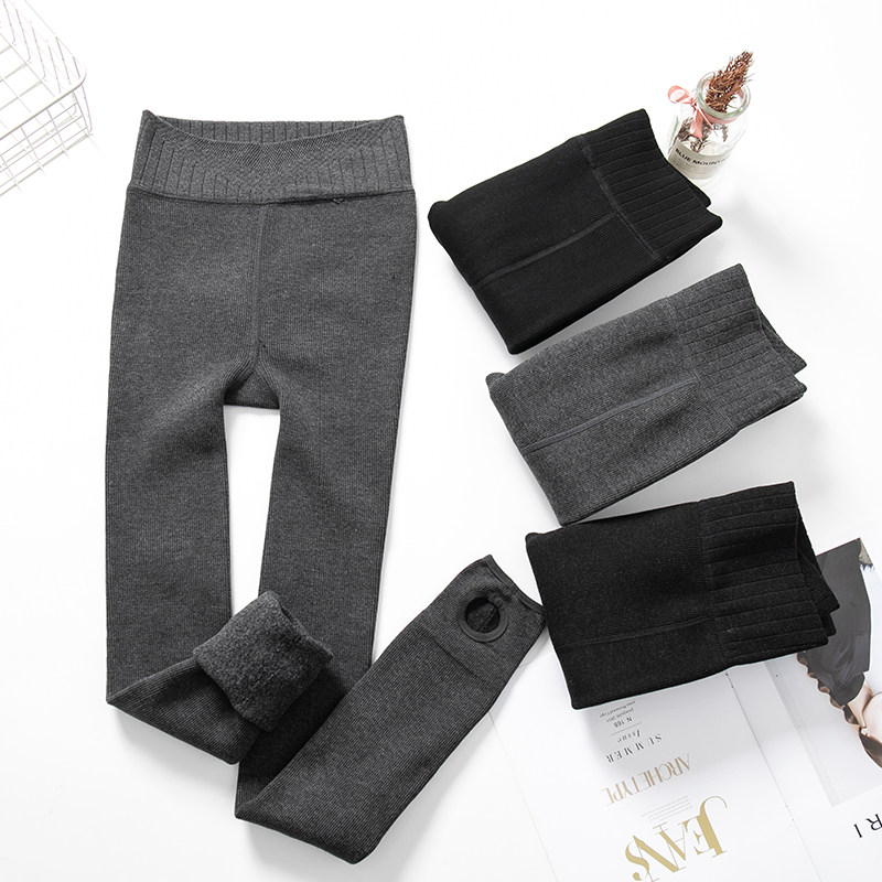 秋冬季新款高腰收腹加绒外穿连裤袜 歌莱秀打底裤