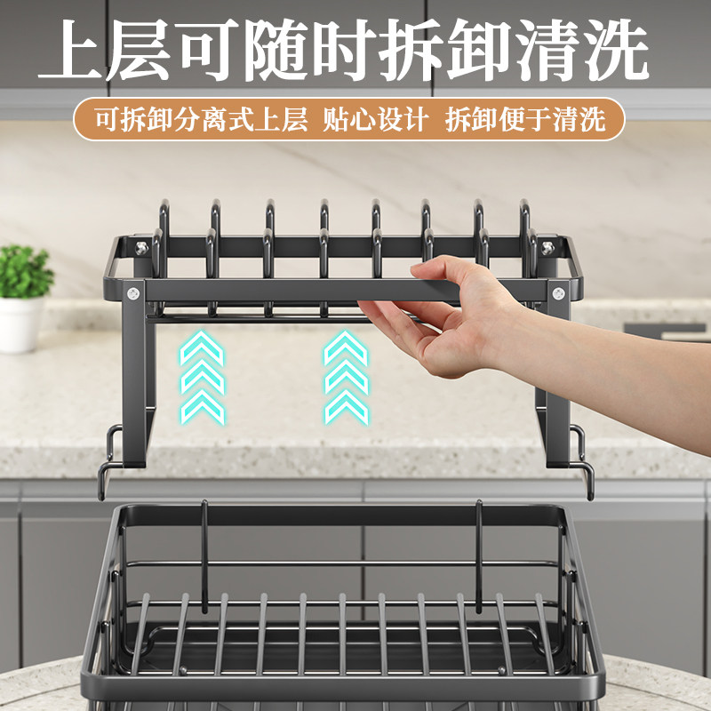 碗碟收纳架沥水碗盘架家用厨房台面放碗碟盘沥水篮餐具滤水置物架,淘宝优惠券,粉丝福利购,淘宝优惠卷