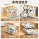 Pull-out storage racks, layered racks in the cabinets, bathroom sink cabinets, toilets, various artifacts, storage baskets