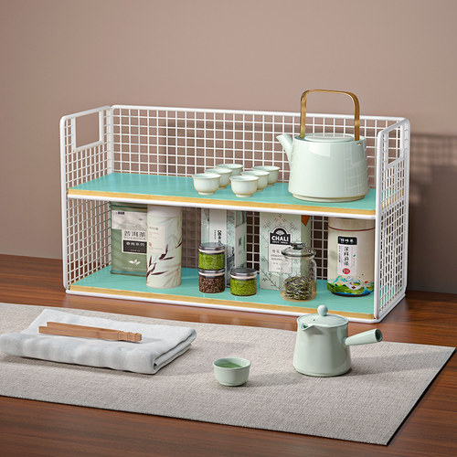 桌面杯子收纳盒办公桌杯架水杯置物架咖啡杯分层架马克杯储物架子 - 图3