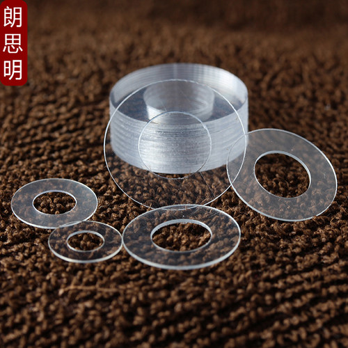 超薄透明PVC螺丝塑料垫片圆形塑胶垫圈耐高温绝缘平垫PET硬介子 - 图3