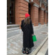 Mid-length woolen coat for women loose woolen coat