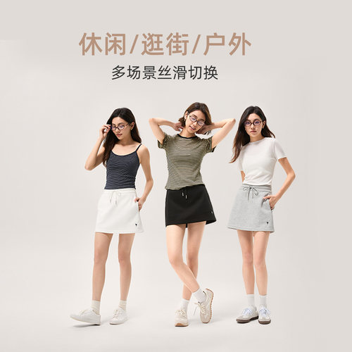 SW速惟运动半身裙女夏抽绳运动短裙显瘦百搭简约休闲健身瑜伽裙 - 图3