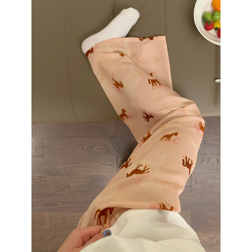 馨帮帮Homedress 本命年小马睡裤女春夏新款可外穿薄款透气家居裤 - 图3