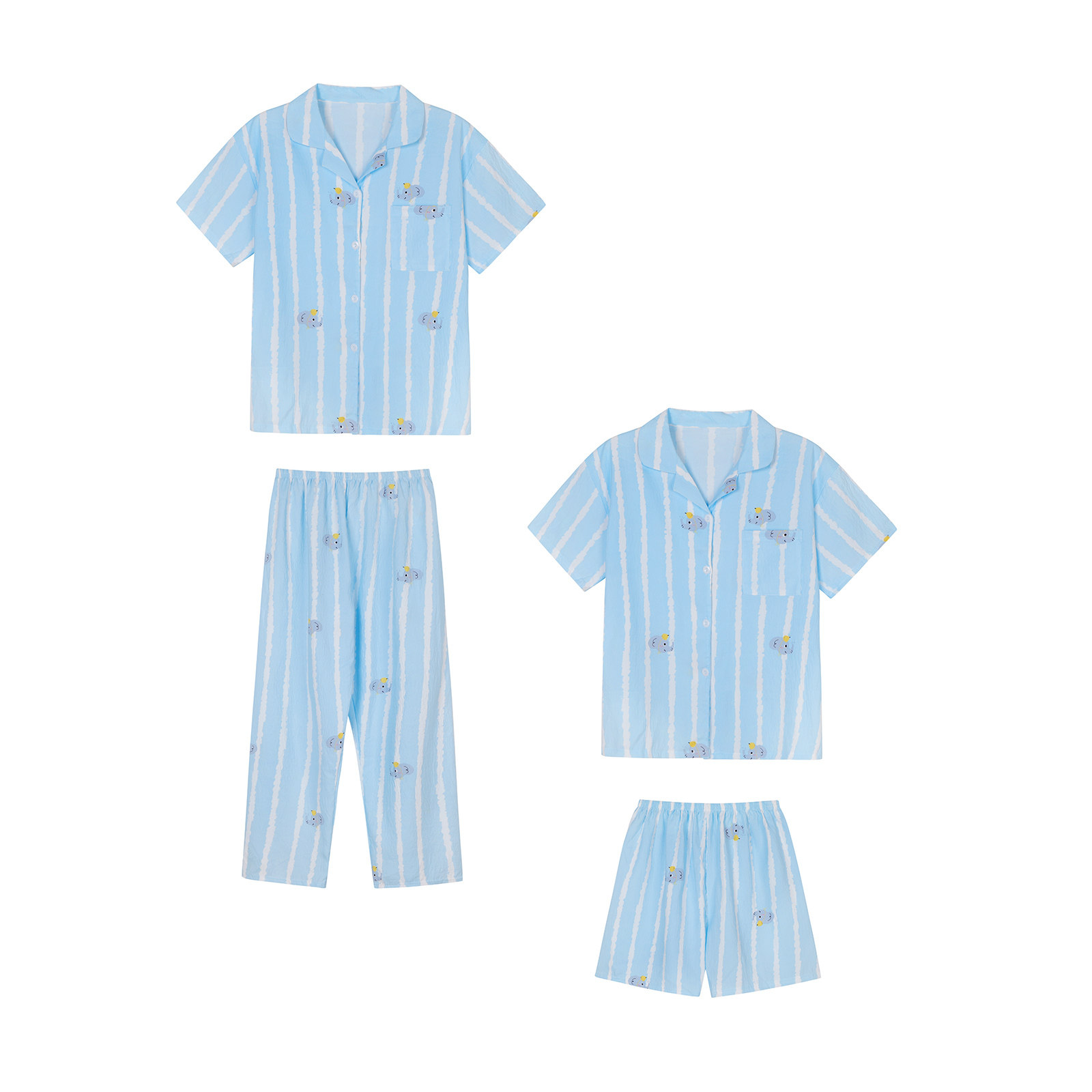 馨帮帮Homedress 2025夏季撞色条纹卡通睡衣女舒适亲肤学生家居服,淘宝优惠券,粉丝福利购,淘宝优惠卷