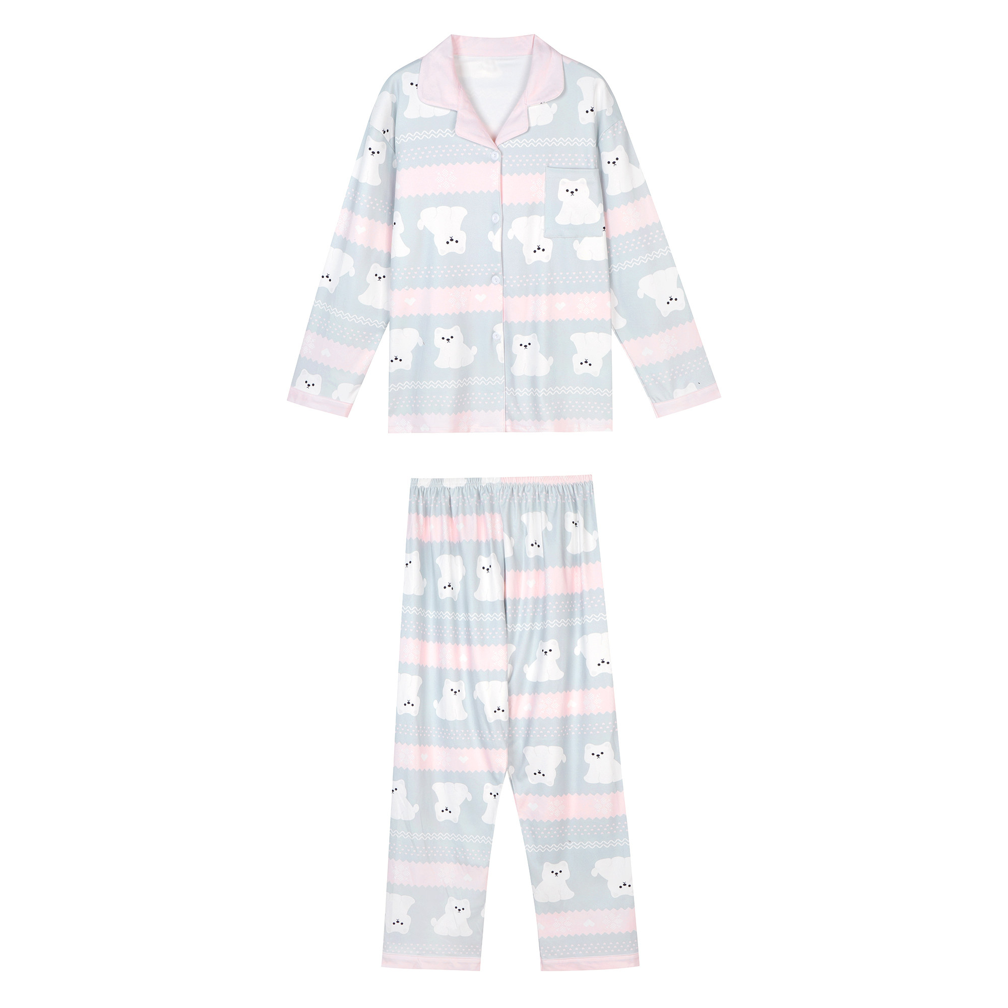 馨帮帮Homedress 2025秋季撞色卡通睡衣套装女德绒宽松舒适家居服,淘宝优惠券,粉丝福利购,淘宝优惠卷