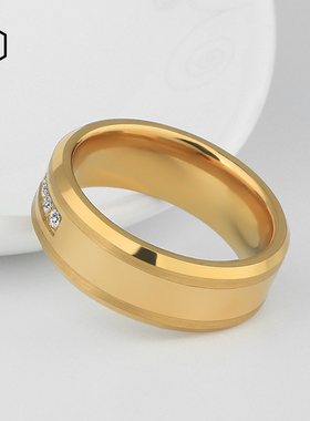 MOKANI轻奢潮男时尚钨金戒指正品