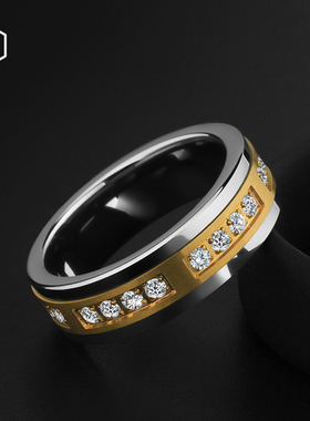 MOKANI轻奢时尚钨金男士指环正品