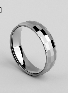 MOKANI轻奢情侣钨金戒指个性刻字