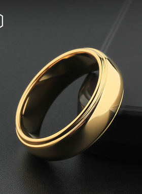 MOKANI潮牌时尚钨金戒指男不褪色