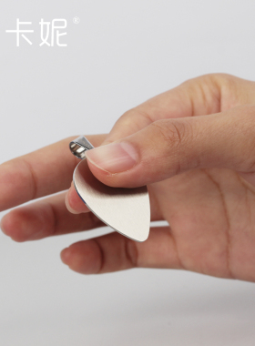 情侣项链水滴形钛钢吉他定制桃心