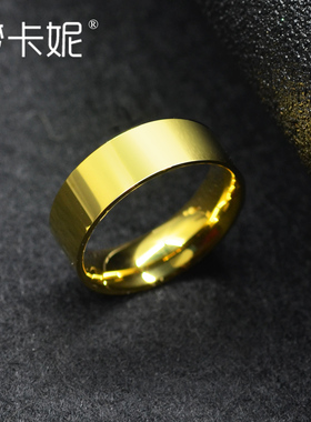 钨钢单身风刻字戒指