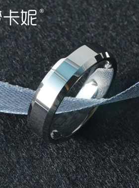 钨金戒指个性单身韩版男士