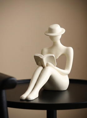 极简创意陶瓷人物摆件