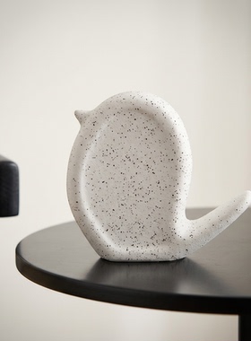 陶瓷鲸鱼斑点装饰盘摆件收纳