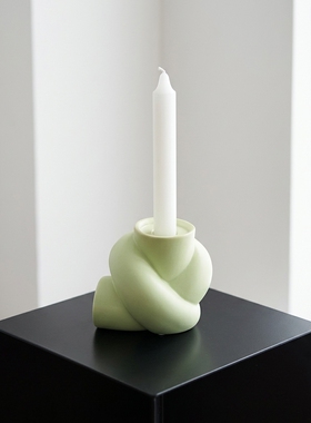 创意几何造型陶瓷艺术烛台摆件