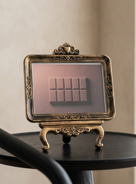 复古欧式翻盖怀表金属相框摆件