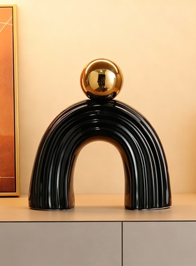 现代简约轻奢拱门造型装饰摆件