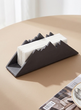 现代简约山峰造型纸巾盒摆件