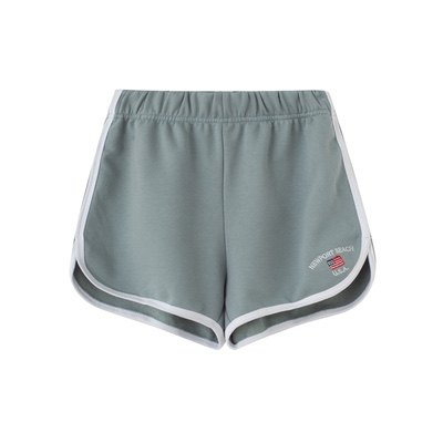 Brandy Girl赵露思同款休闲运动热裤显瘦美式字母刺绣bm纯棉短裤 - 图3