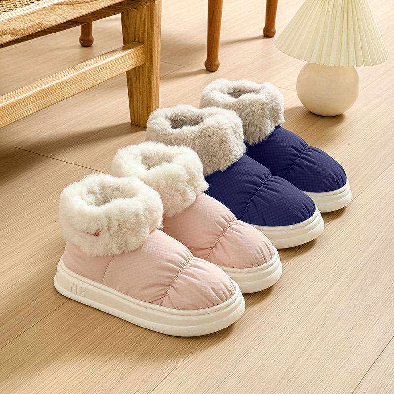 包跟棉拖鞋女秋冬室内居家2025新款防水厚底情侣高帮雪地靴男外穿,淘宝优惠券,粉丝福利购,淘宝优惠卷