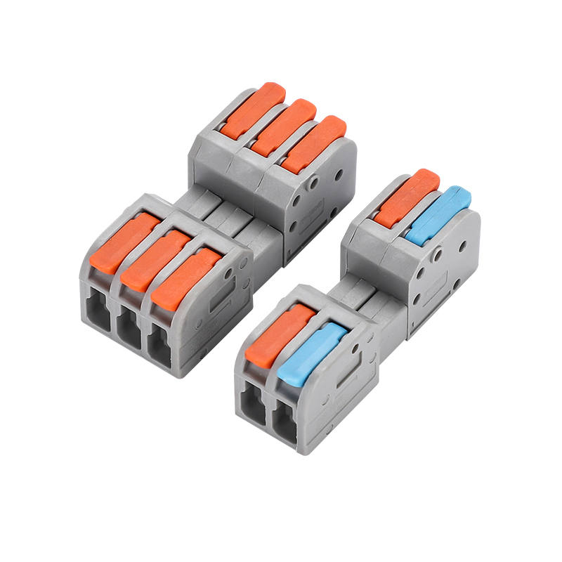 插拔式快速接线端子免焊对插接头按压式电线连接器公母对接神器