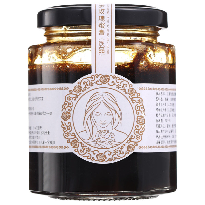 美参堂红参200g玫瑰红枣蜂蜜膏 美参堂人参/园参及其制品