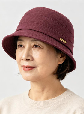 中老年妈妈渔夫帽休闲