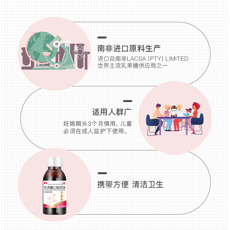 【3盒装】美罗乳果糖口服润肠通便 美罗医药肠胃用药