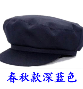 春秋天单款老式爷爷平顶前进帽