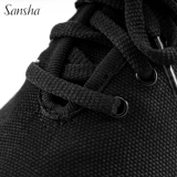 Sansha French Sandsha Jazz Dance Shoes Canvas Dance Shoes мягкие подошвы и короткие бандиты, современные кожаные подошвы танцевальной обуви