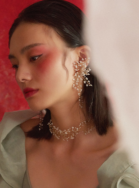 新中式纯手工编织珍珠chocker