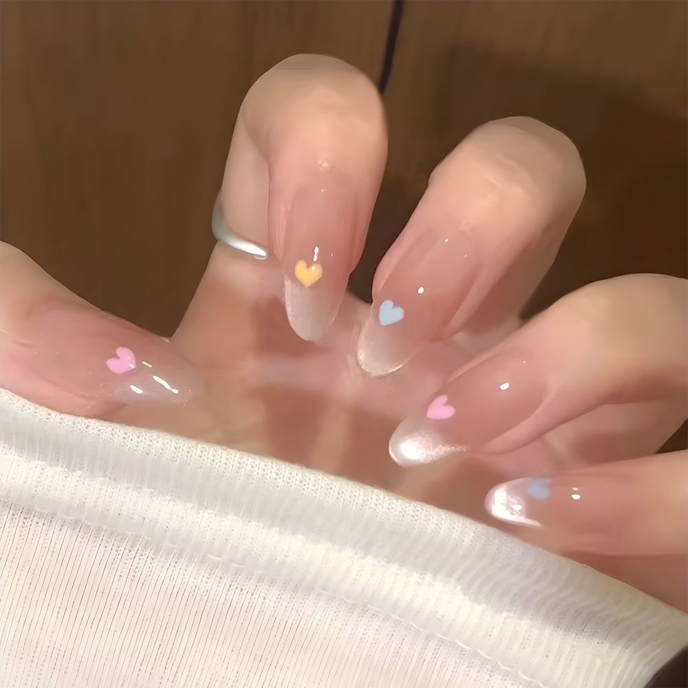 手工美甲穿戴甲甜酷星星蝴蝶结可爱百搭显白显手长美少女假指甲片 - 图3