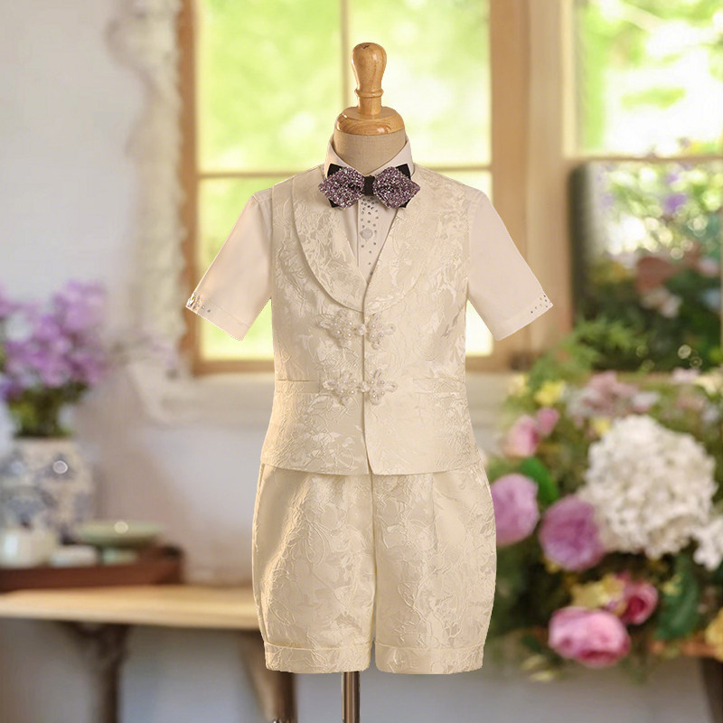 儿童西装套装男童2025新款新中式走秀小西服主持人花童钢琴演出服,淘宝优惠券,粉丝福利购,淘宝优惠卷