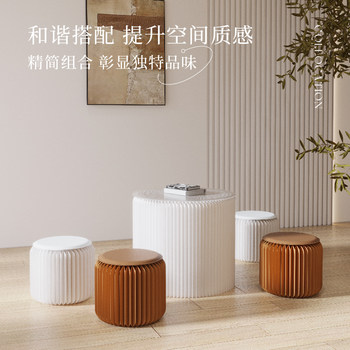 Eighteen-paper low stool coffee table set combination folding stool sales office stool table negotiation and chair combination dining round ໂຕະກາເຟ