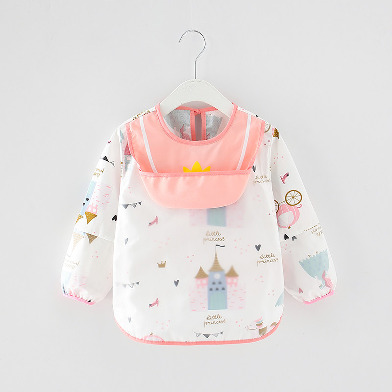 宝宝吃饭衣儿童罩衣防水防脏秋冬围裙男孩女宝围兜婴儿饭兜反穿衣,淘宝优惠券,粉丝福利购,淘宝优惠卷