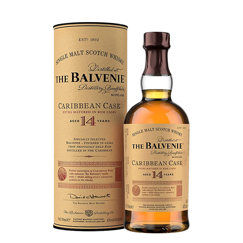 Balvenie百富单一纯麦威士忌14年加勒比桶陈酿 14YO-图1