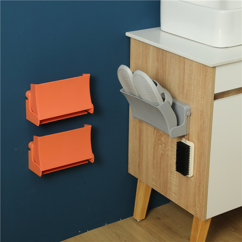 简易鞋架家用经济型放门口收纳鞋子神器酒店宿舍免打孔壁挂鞋架盒 - 图1