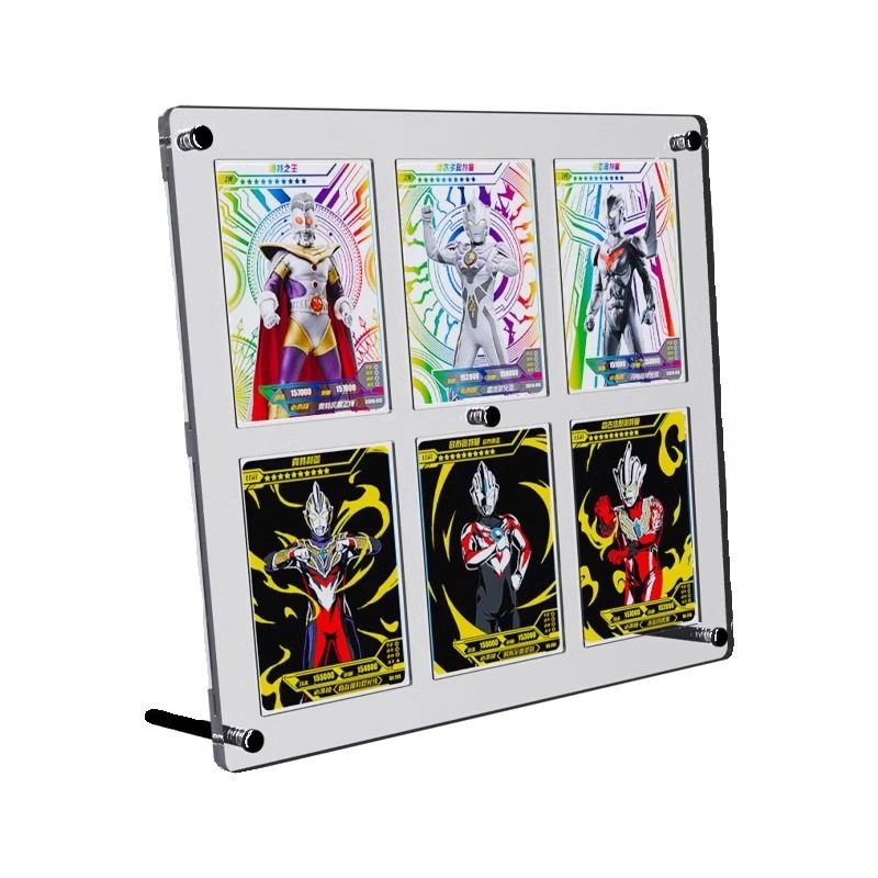 小卡展示架亚克力拼图拍立得照片相框卡砖摆台九宫格diy画框空框