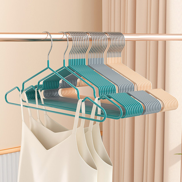 Stainless steel clothes hanger, non-marking, non-slip, enlarged and bold