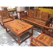 White Acid Branches Sofa Living Room Sofa Clear style Flowers Birds Austeo Yellow Sandalwood