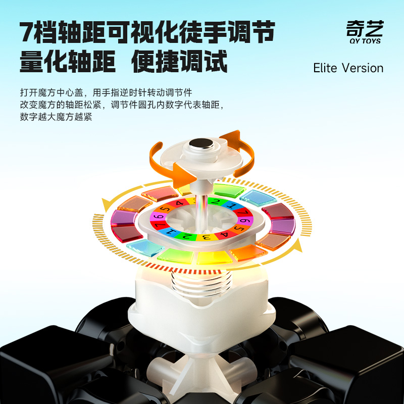 奇艺M PRO精英版磁力二三阶3魔方儿童初学者学习顺滑比赛竞速专用 - 图1