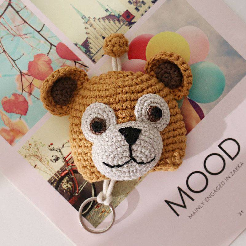 经典卡通毛线编制钥匙包 女生可爱动漫钥匙保护套 兔子小熊抽拉款,淘宝优惠券,粉丝福利购,淘宝优惠卷