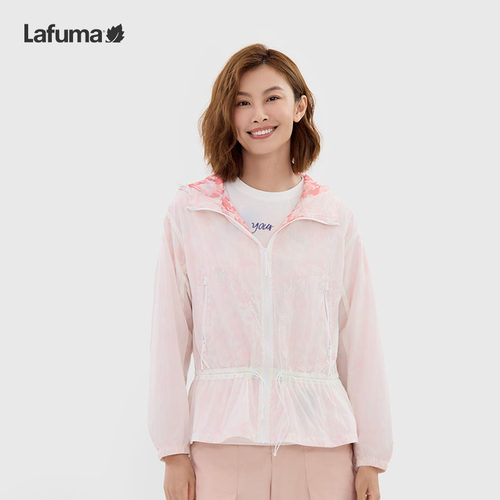 LAFUMA乐飞叶户外春夏新品防紫外线UPF40+网布内里印花外套夹克女 - 图3
