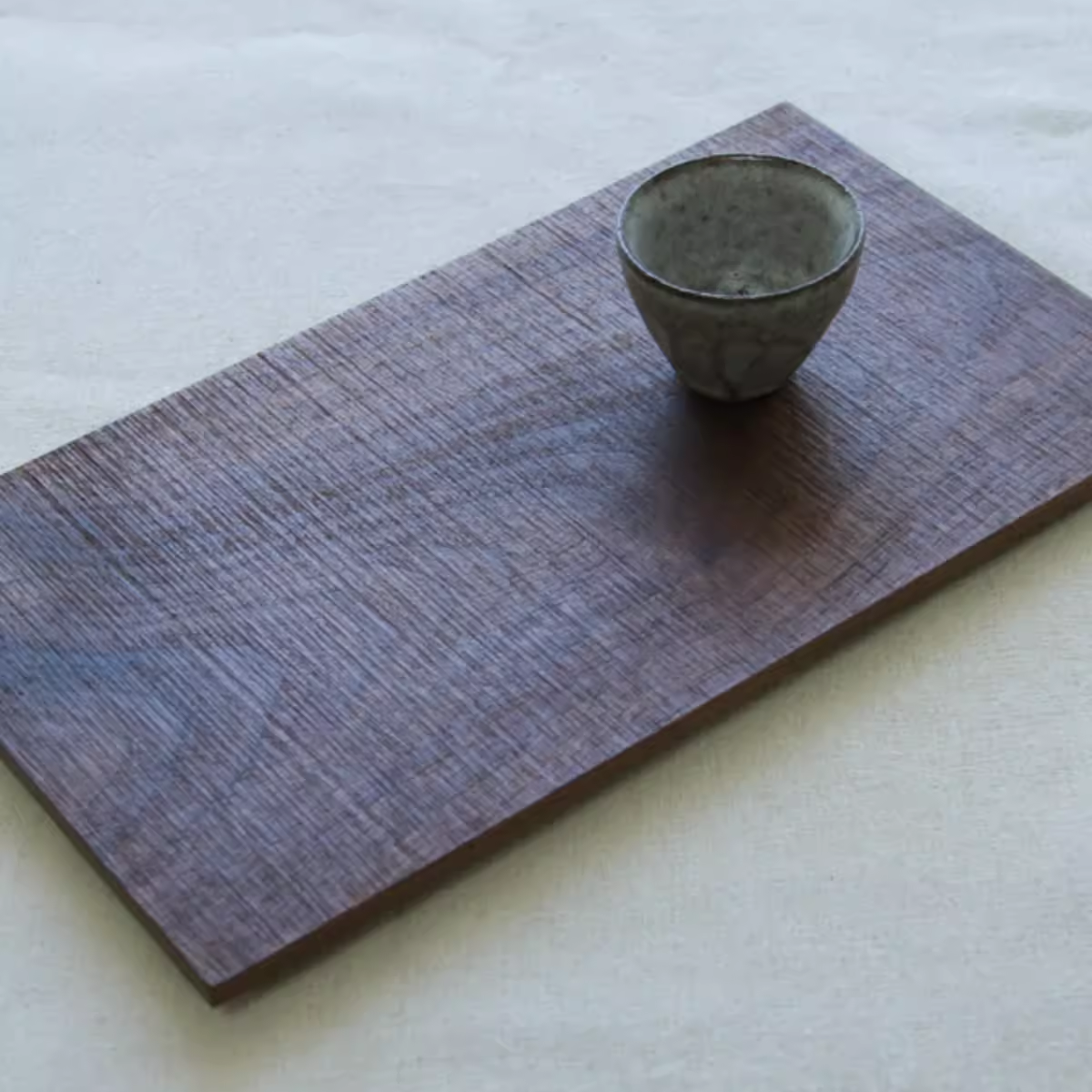 日式黑胡桃长方形拉丝纹理托盘整木茶盘餐盘甜点实木手工托盘-图0