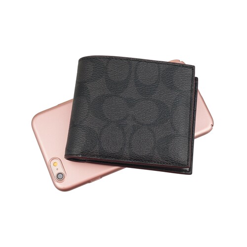 【自营】COACH/蔻驰男士PVC短款钱包 - 图3