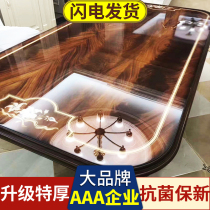 Furniture adhesive film high temperature resistant upscale anti-scalding solid wood dining table tea table marble stickers table top transparent protective film