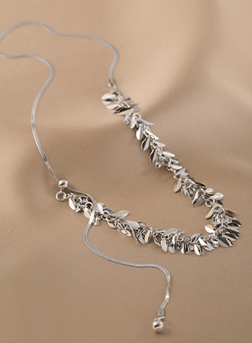 花迹麦穗项链女ins潮冷淡风