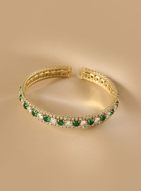 花迹日韩女合金手镯不易褪色