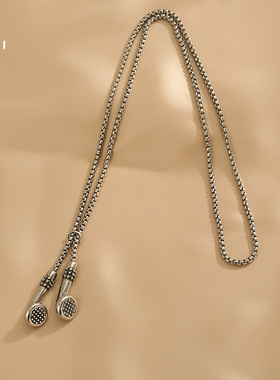 花迹耳机造型欧美冷淡风项链女